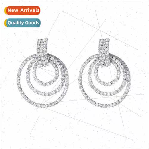 Hundreds circle earrings Europe fashion super flash earrings
