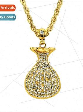 Full Diamond Dollar Money Bag Accessories hiphop dollar pend