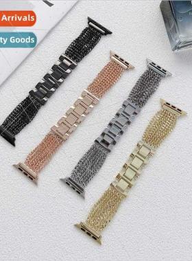 适用apple small row chain metal watch bapple watch8/7/SE/6/5