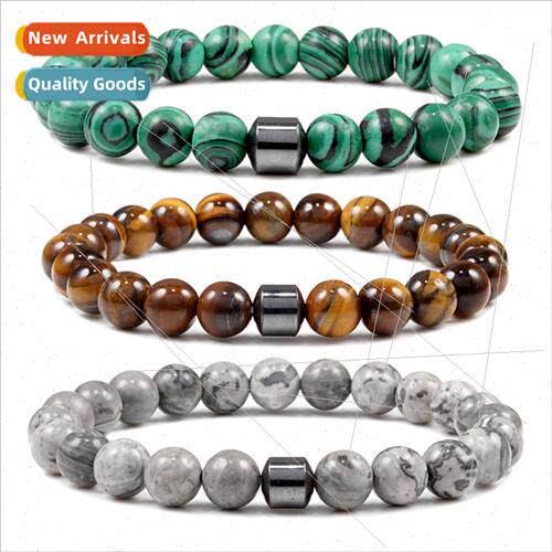 Black jewelry black gallstone bracelet volcanic stone malach