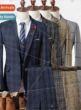 2022 fall winter  men Brish nd su su threePCS Korean  fashio