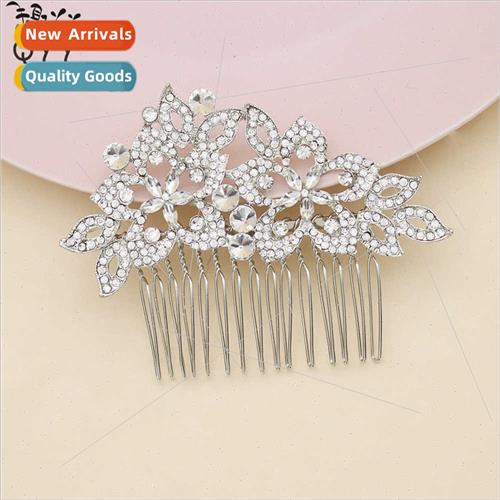 Accessories Bridal Alloy Rhinestone Hair Comb mple Flower St