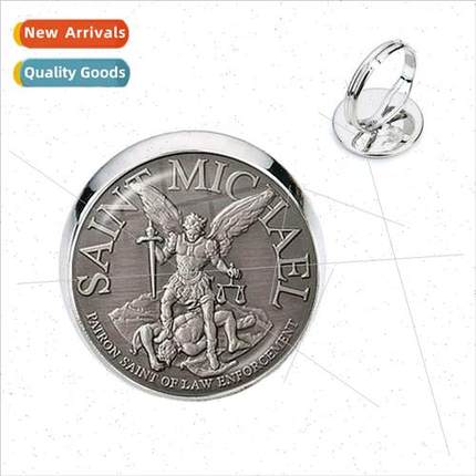 Archangel St. Michael Timeless Gemstones Ring