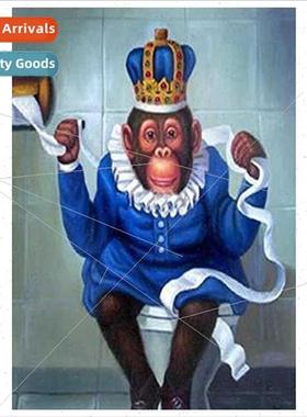 Sticky diamond cross stch new small monkey entryway small di