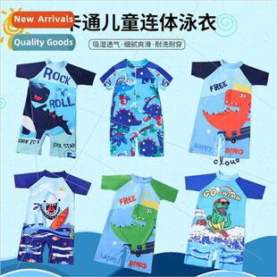 Childrens swimsus one-piece boys small middle school boy boy