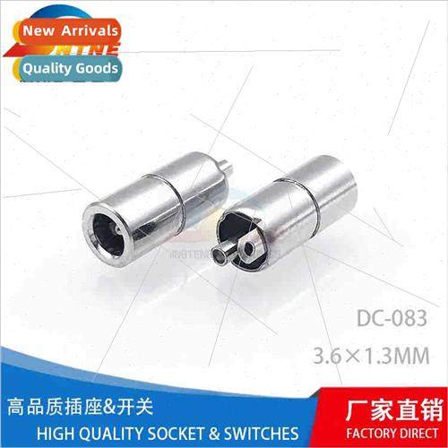 Massage Instrument Cylindrical Metal DC Power Socket Vertica