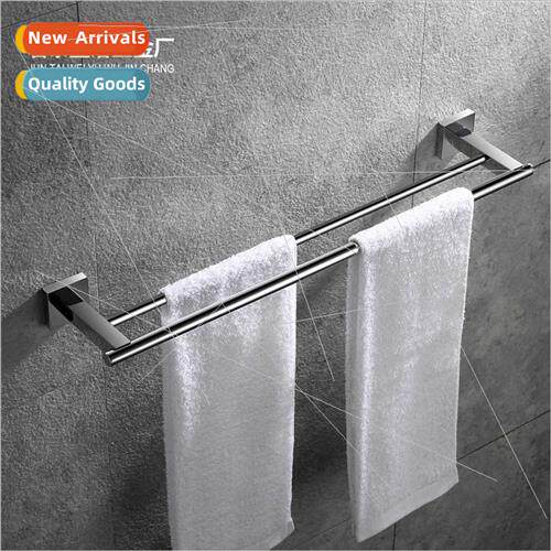 304 towel rack double rod towel rack mirror bathroom hardwar