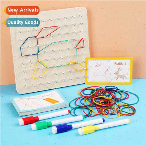 new Montessori creative geometry pegboard children early edu