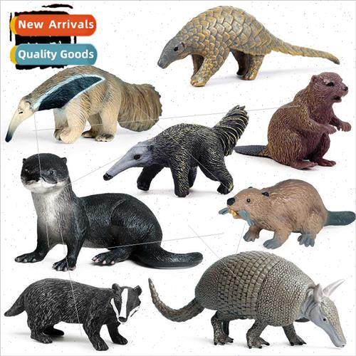 Model Playset Beaver Miniature Small Animal Kids Toys Model