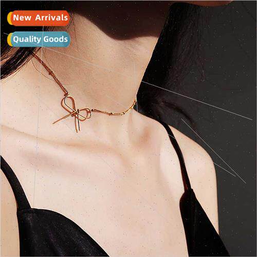 che Fashion Choker Short Stacking Necklace mple Copper Bead