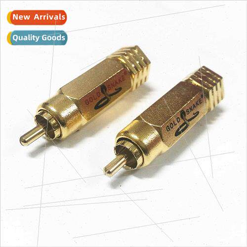 King Snake Gold Plated Pure Copper RCA Header Lotus Plug RCA