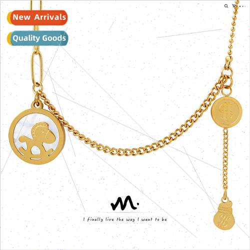 Europe cartoon fashion niche round plate inlaid color shell