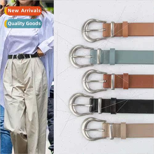 Fashion versatile leather ladies belt cowhide women senior s