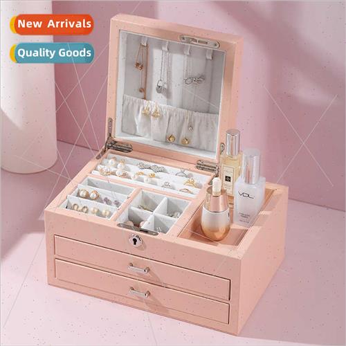 Earring earrings ring jewelry storage box drawer large capac