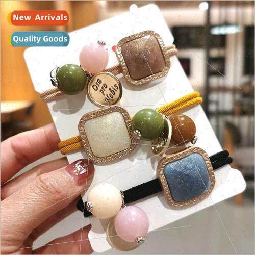 Korearetro hair rope female rubber bhair tie cute girl simpl