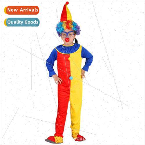 Children Clown Costume Stage Program Permance Dress Up Cloth