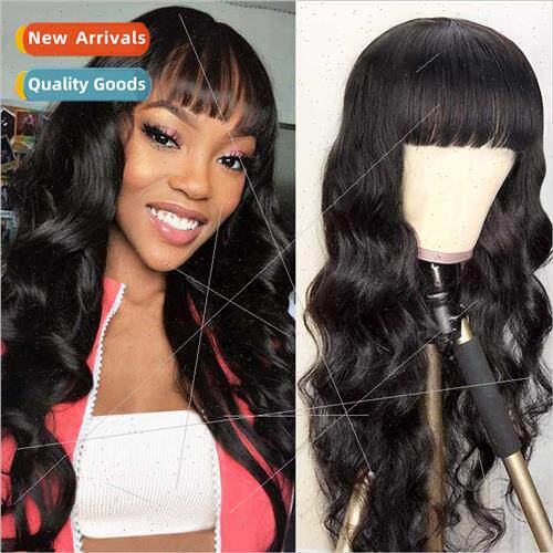 Europe ladies wig Qi u big wave long curly hair Chemical fib