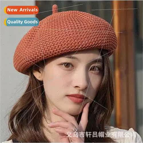 Skeleton knted pumpkin belle cap hundred painter hat retro