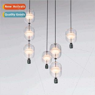 Scandinavian bedroom bedside chandelier modern simple clothi