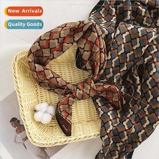 small square scarf New fashion printed female commuter plaid