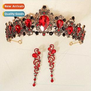 Set Two Vintage Bridal Wedding Earrings Banquet Access Crown