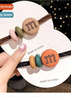 hair circle M beans hair rope spring head rope color candy c