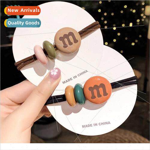 hair circle M beans hair rope spring head rope color candy c