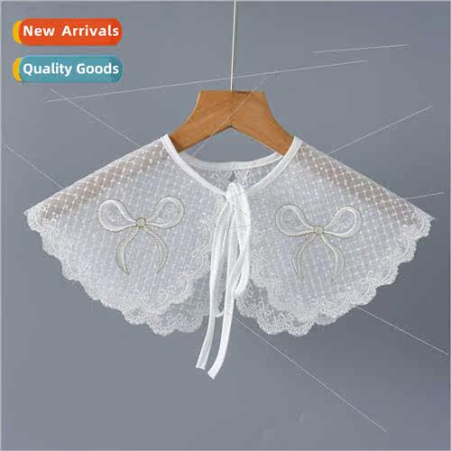 Outer Shawl Fake Collar Children Peplum Anti-Shine Outer Pep