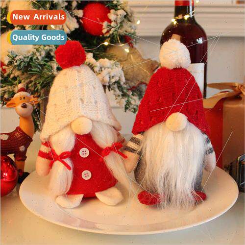 Knted Hairball Hat Doll 2023 Whe Bearded Old Man Faceless Do