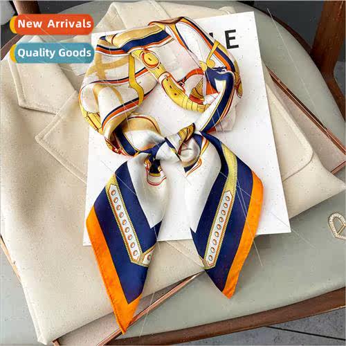 2022 new fashion pattern imation silk scarf professional spr