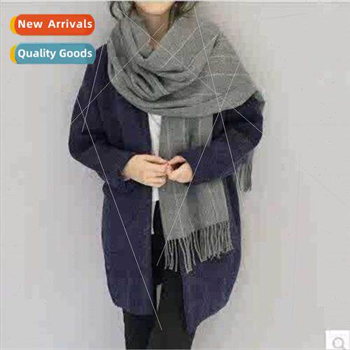 Thick very large a suede scarf fall winter warm dashed line