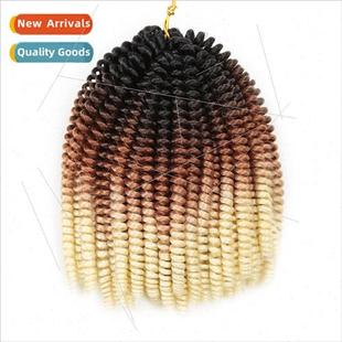 wrap extensions inch chemical fiber screw hair curly coil