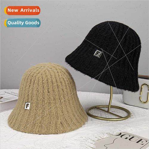 2023 Winter New Outdoor Women Warm Plush Knted Fisherman Hat