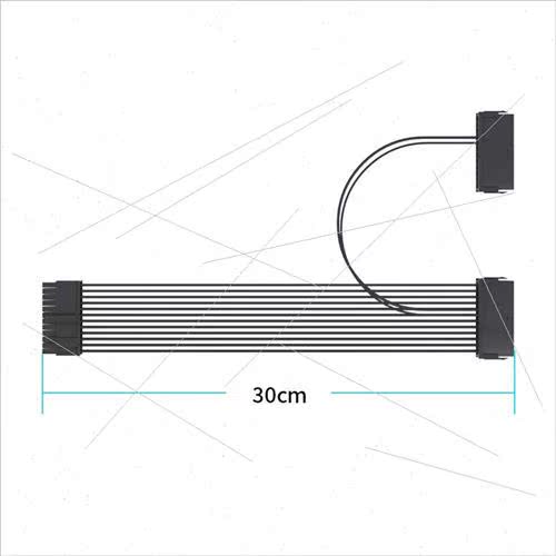 Power Supply Motherboard 24Pin Starter Cable Dual Power Supp