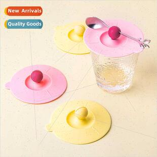 licone Cup d Multi-use Place Stirring Spoon Dustproof Dustpr