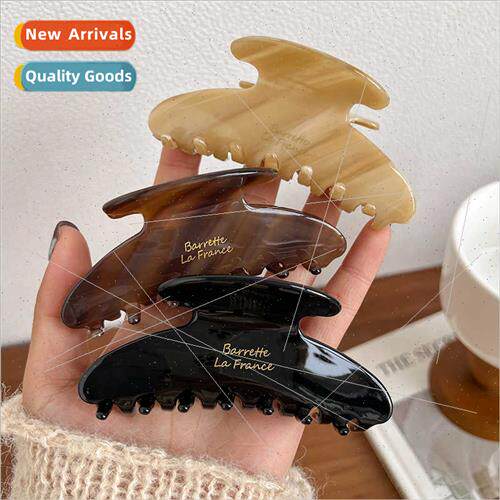 Autumn winter new American Ladder wind acetate grab clip cur