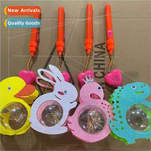 New cartoon flash handheld wh music star ball lantern led li