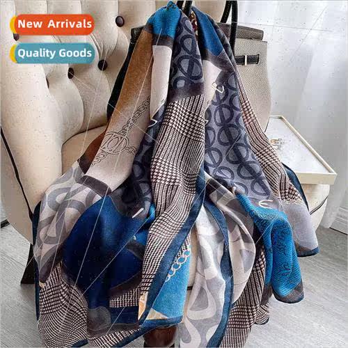 Korean  thousands birds check autumn winter new warm scarf f