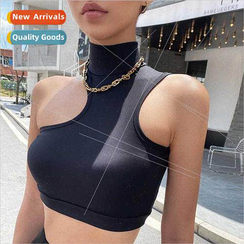 Sports Yoga Short Top Nylon Fness Running Moisture Wicking B