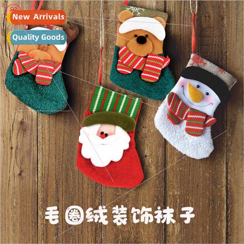 Christmas Decoration Supplies Socks Children Candy  Bags Sma