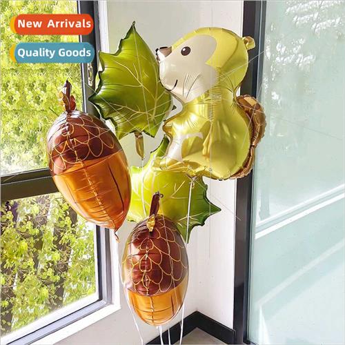 Thanksgiving Theme Party Decoration Balloons Pinecone Nut Ma