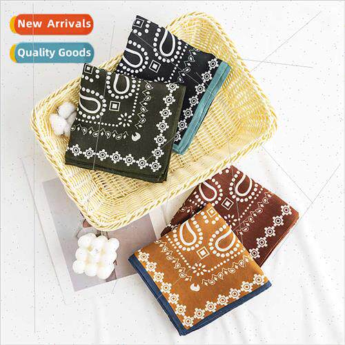 Fashion printed small square scarf female high-class sense c