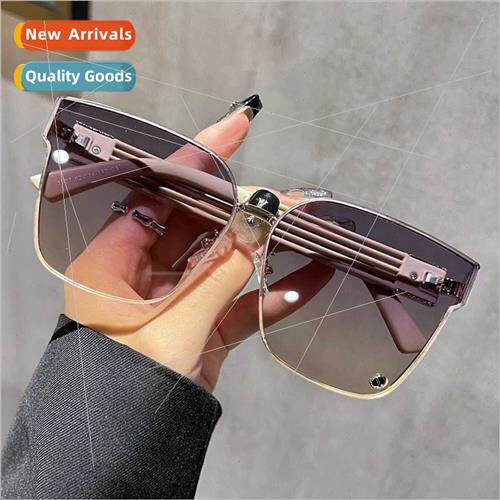 2024 new advanced sunglasses female large face thin sunglass
