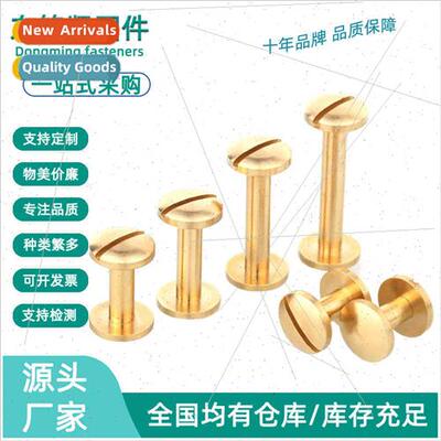 4MM Brass Flat One-Letter Ledger Screws Butylock Screws Lett