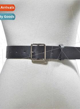 Hipster Women Belt Retro Faux Leather Pin Buckle Belt mple U