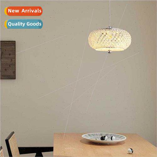 Modern light luxury crystal chandelier LED chrome crystal sm