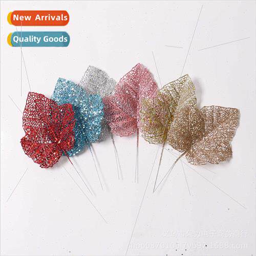 Christmas Gold Dust Leaf Blade Festive Decoration diy plugs
