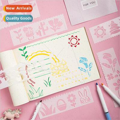 Long Skeleton Painting Stencil Childrens Handbook Drawing Te