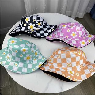 hat fisherman printed flower sun Spring pot summer