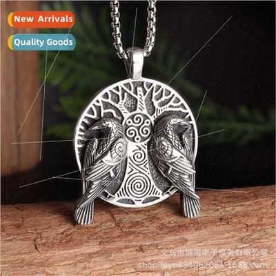 Mythological al God Oz Viking Odin Raven Alloy Pendant New V